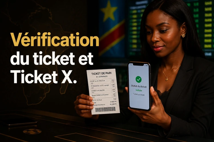 Vérification du ticket Ngenge Sport et Ticket X